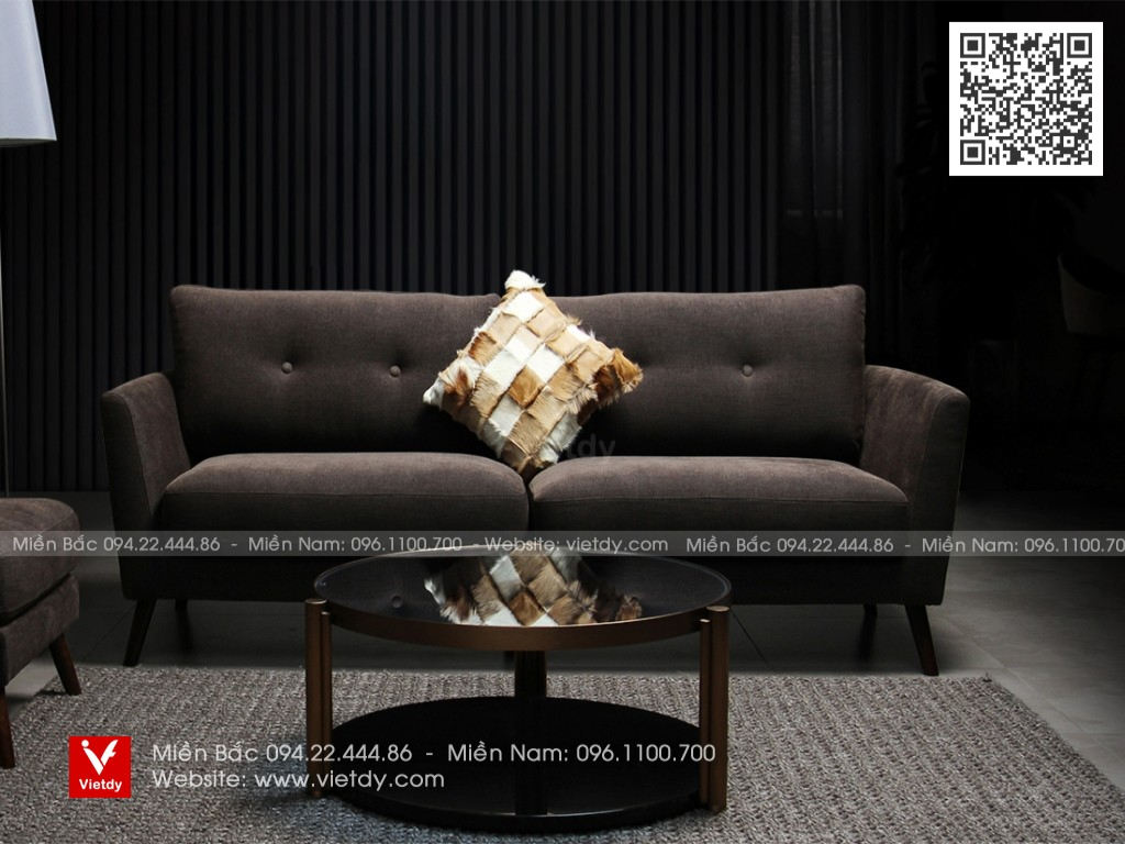 Sofa vải nỉ Ý S3 CASA CD-5051 dành cho 2-3 người ngồi